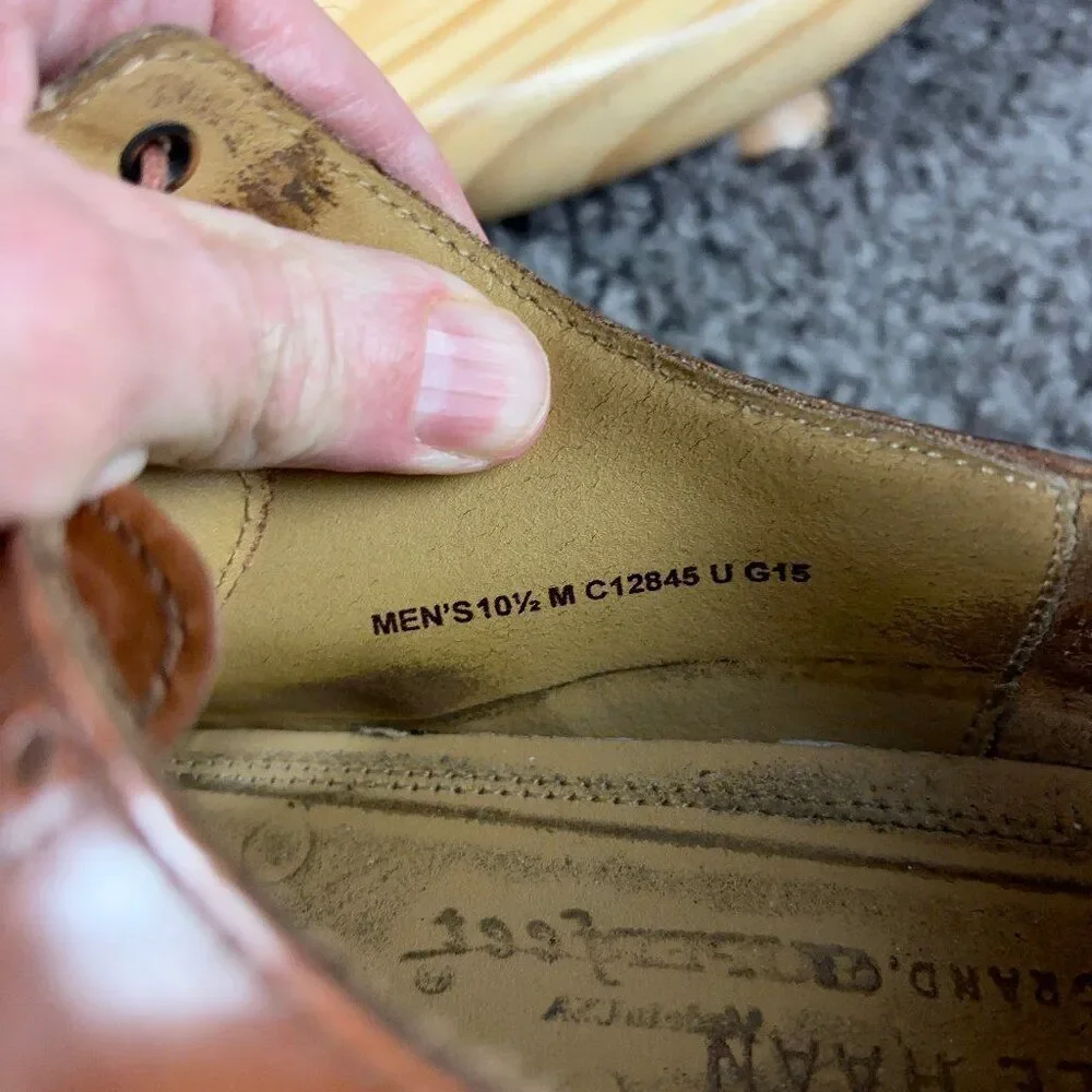 Cole Haan Grand OS Madison Wingtip Dress Shoe Men Size 10.5 Leather Derby Oxford